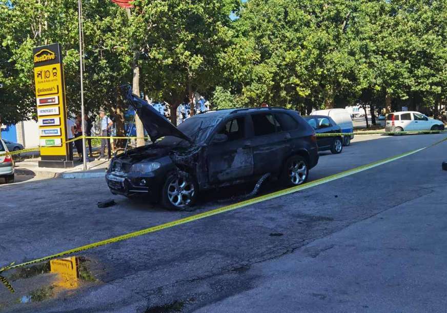 Požar na automobilu u Trebinju:  Elektroinstalacije zapalile “bmw” u vožnji
