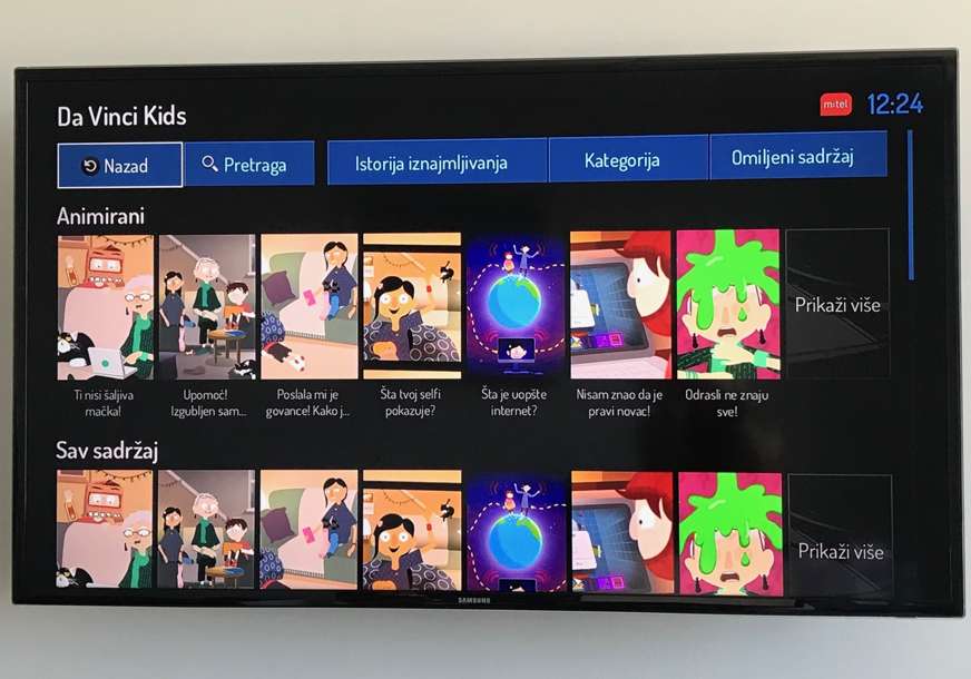 Da Vinci Kids, nova videoteka u okviru m:tel IPTV-ja