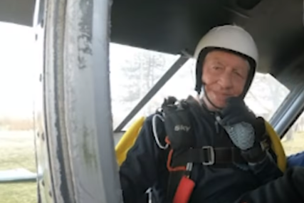 Tuzlak najstariji padobranac u Evropi: Ibrahim (88) prvi  put skočio prije više od 70 godina
