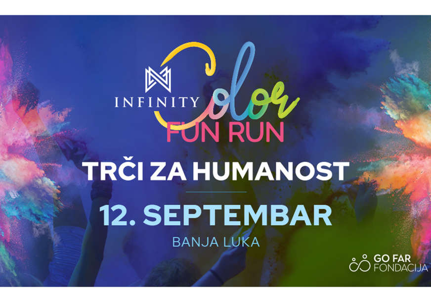 Infinity Color Fun Run u Banjaluci: Budite šareni i humani (VIDEO)
