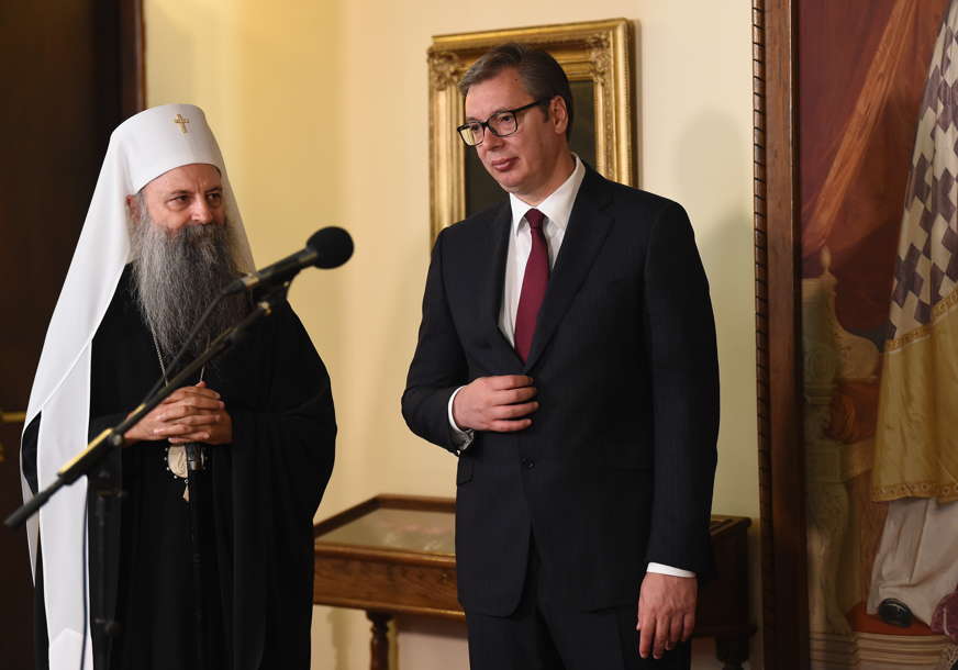 INICIJATIVA SPC Vučić i patrijarh Porfirije razgovarali o pomoći izbjeglicama iz Ukrajine