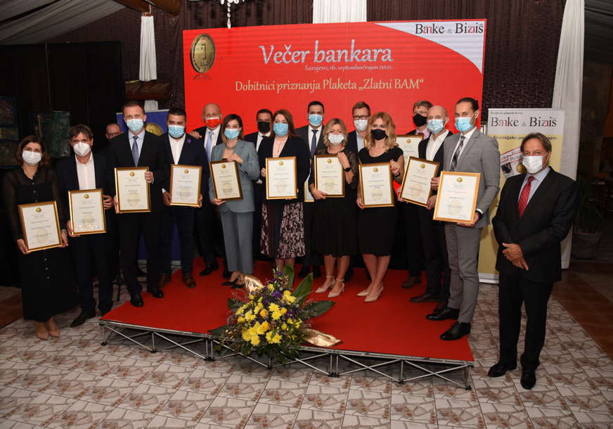Bankarska priznanja "Zlatni BAM" uručena u Sarajevu