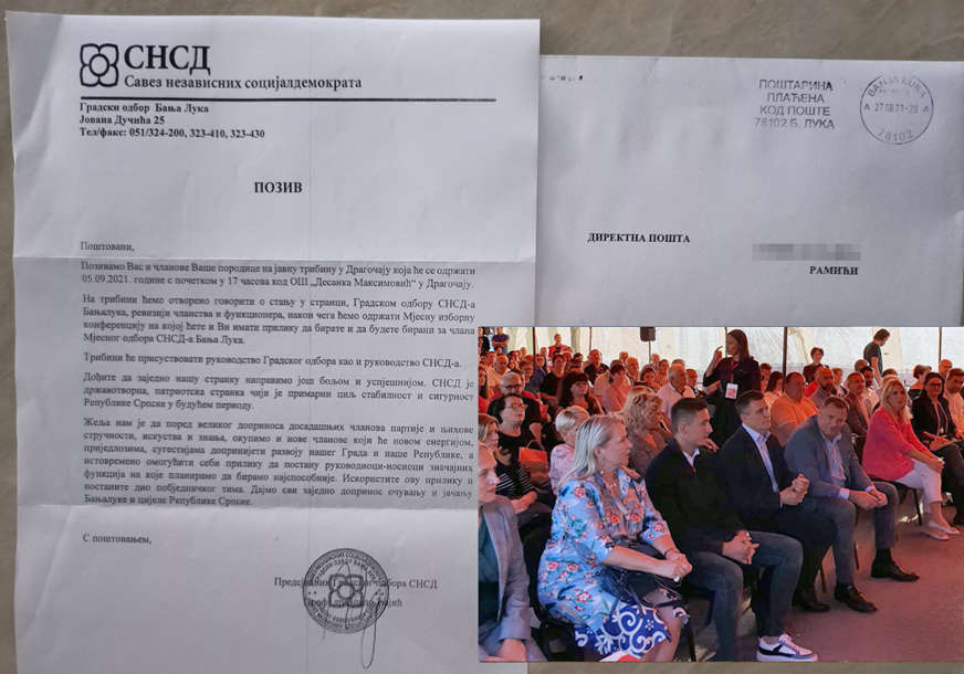 Neočekivana pošta naljutila Banjalučane: SNSD slao pozivnice za skupove, a adrese našao na internetu!? (FOTO)
