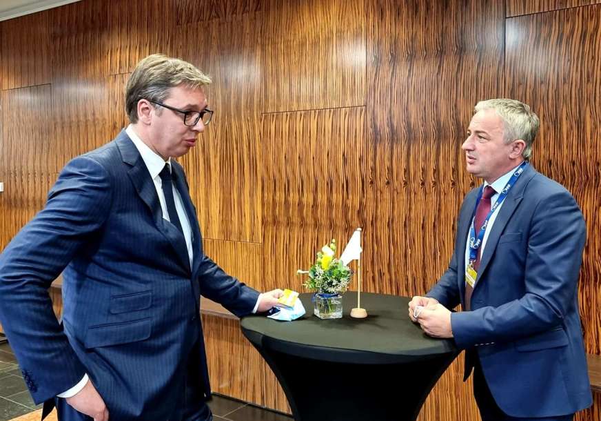 Borenović sa Vučićem na Samitu EU - Zapadni Balkan: Prijateljstvo Srbije i Srpske put da se lakše odoli svim izazovima (FOTO)