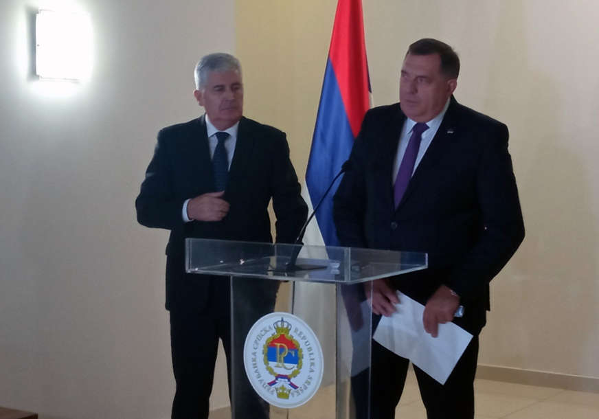 Dodik nakon sastanka sa Čovićem "Pravo konstitutivnog naroda je da bira svoje političke predstavnike"