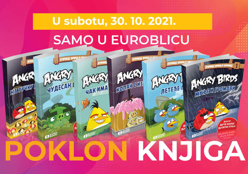 Angry birds ponovo sa vama: “EuroBlic” poklanja knjigu za djecu (FOTO)