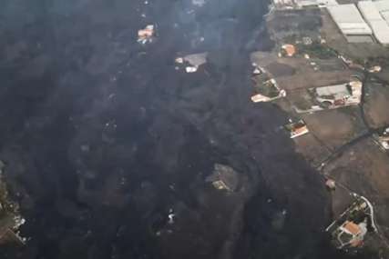 Prelijepo ostrvo nestaje u lavi i pepelu: Snimci dronom pokazuju svu KATASTROFU ERUPCIJE na La Palmi (VIDEO)