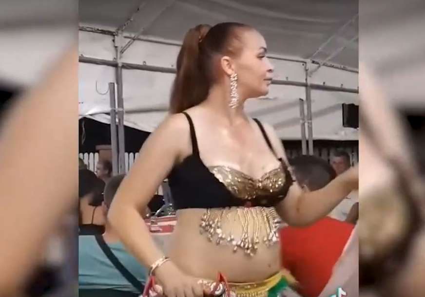 "IMA LI OVA MUŽA?" Ljudi šokirani snimkom trudne plesačice Sandre na prepunom vašaru (VIDEO)