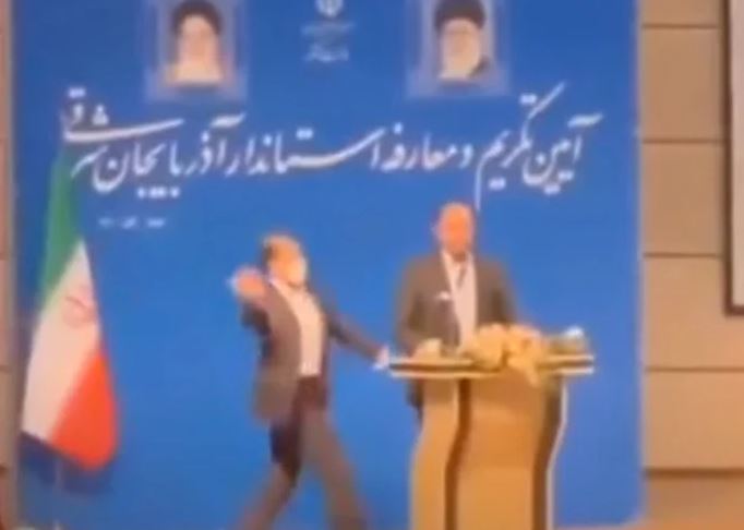 INCIDENT NA CEREMONIJI Muškarac ošamario iranskog zvaničnika tokom inauguracije guvernera (VIDEO)