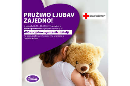 PRUŽIMO LJUBAV ZAJEDNO „Violeta“ donira 400 paketa socijalno ugroženim porodicama