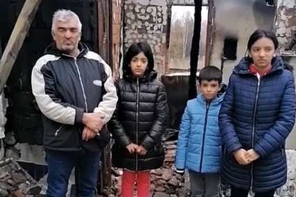 Troje djece bilo u kući kad se začula eksplozija: Požar progutao dom samohranog oca (FOTO)