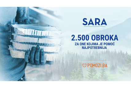SARA i Udruženje Pomozi.ba u akciji „Obrok za sve“: Obezbijeđeno 2.500 toplih obroka za najugroženije članove društva