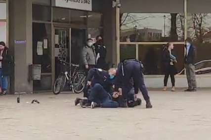 "Htio je ući u banku bez maske" Policija srušila na zemlju i privela muškarca u Hrvatskoj
