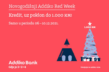 U Addiko banci Nova godina dolazi ranije: Uz poklon do 1.000 KM za svaki realizovan gotovinski kredit