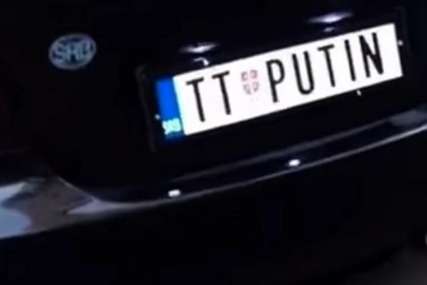 Hvalio se tablicom, pa mu oduzeli auto: Stavio Putina na “BMW”, pa ostao bez kola (VIDEO)