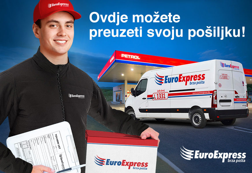 Pošiljke EuroExpress brze pošte od sada možete preuzeti i na Petrol pumpama