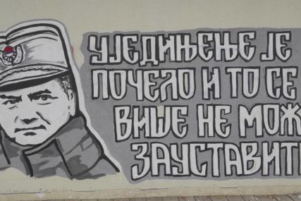 "To se više ne može zaustaviti" Mural Ratka Mladića osvanuo u Banjaluci (FOTO)
