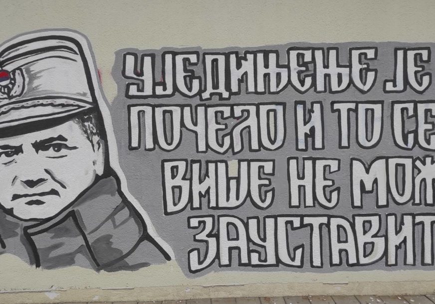"To se više ne može zaustaviti" Mural Ratka Mladića osvanuo u Banjaluci (FOTO)