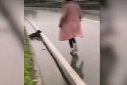 "IMAŠ VELIKO SRCE, BRAVO!" Djevojka je pronašla povrijeđenu životinju pokraj puta i ovo učinila (VIDEO)