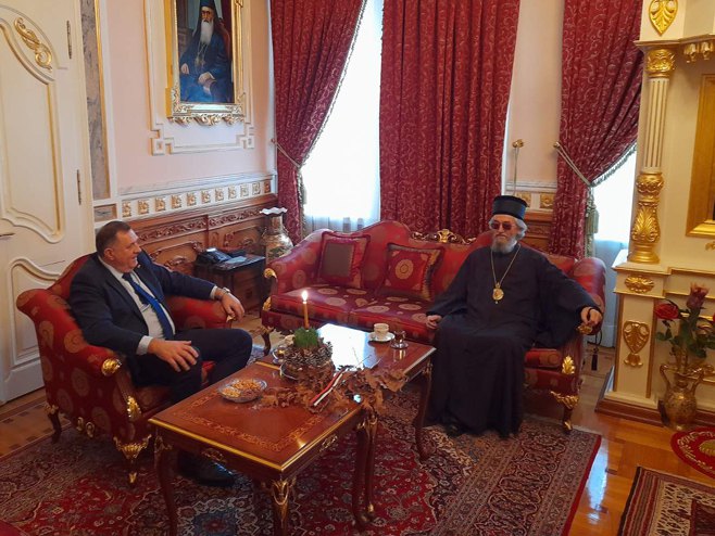 "Crkva je ta kojoj vjeruje narod" Dodik nakon susreta sa episkopom banjalučkim Jefremom tvrdi da SPC i Srpska dobro sarađuju
