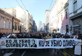 "Pucnji u Olivera su pucnji u slobodu" Završena protestna šetnja povodom godišnjice Ivanovićevog ubistva