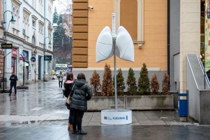 Instalacija "Pluća grada" na tri lokacije: Pratite kako na njih utiče zagađeni vazduh (FOTO)