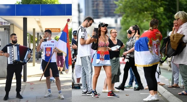 SRBI NA ULICAMA MELBURNA Đokovićevi navijači se okupili kao znak podrške (FOTO,VIDEO)