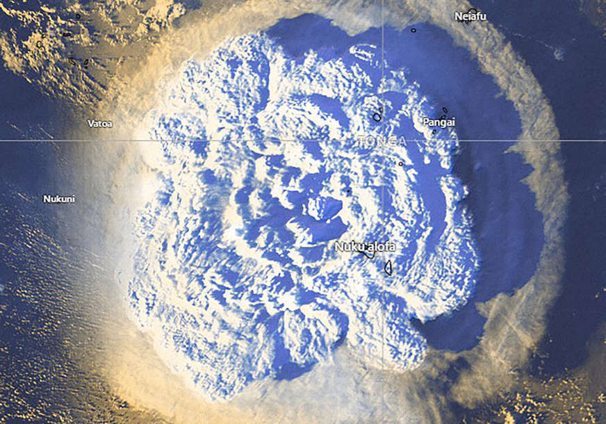 PUTOVAO 15 SATI Udarni talas erupcije na Tongi prešao 17.000 kilometara, pa stigao do Istre