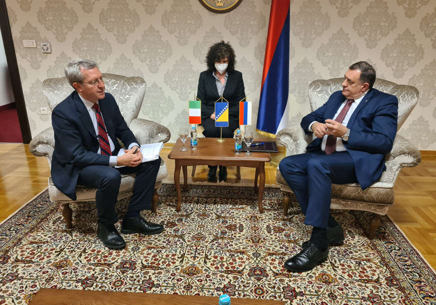Dodik sa zamjenikom ministra spoljnih poslova Italije: Visoki predstavnik krivac za aktuelnu situaciju u BiH