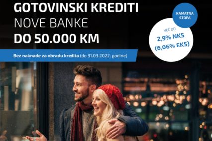 Gotovinski krediti Nove banke bez troškova obrade do kraja marta