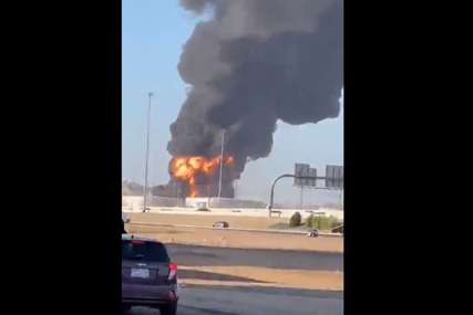 Huti granatirali postrojenje: Veliki požar u naftnom depou (VIDEO)