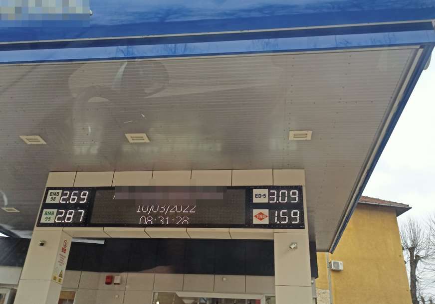Nove cijene na benzinskim pumpama u Srpskoj: U Banjaluci litar dizela rekordnih 3,09 KM