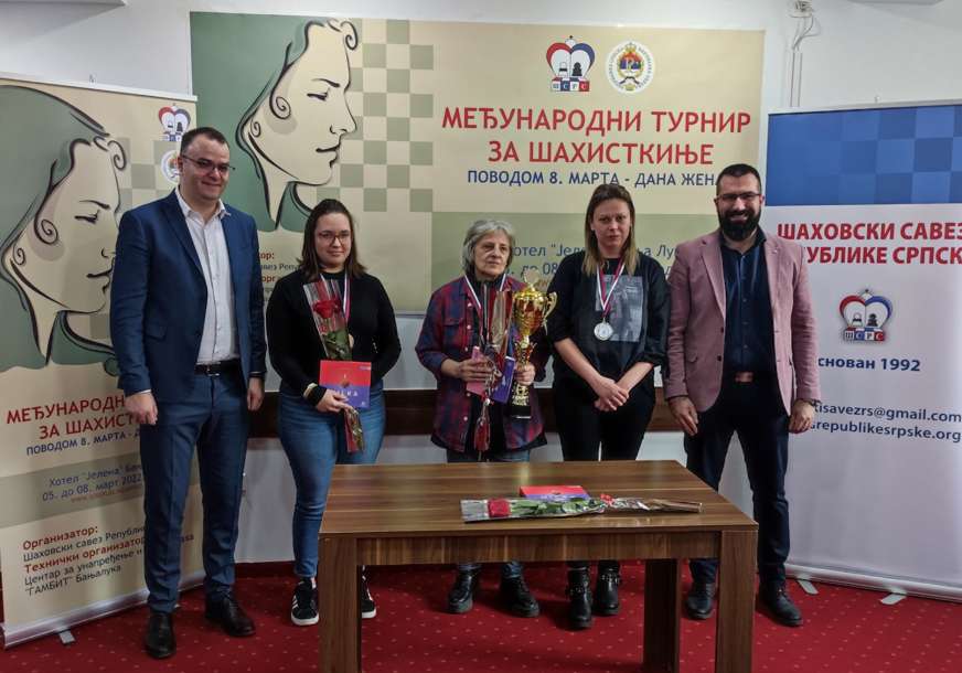 ČOLUŠKINA SLAVILA U BANJALUCI Rekordan broj učesnica na Međunarodnom šahovskom turniru