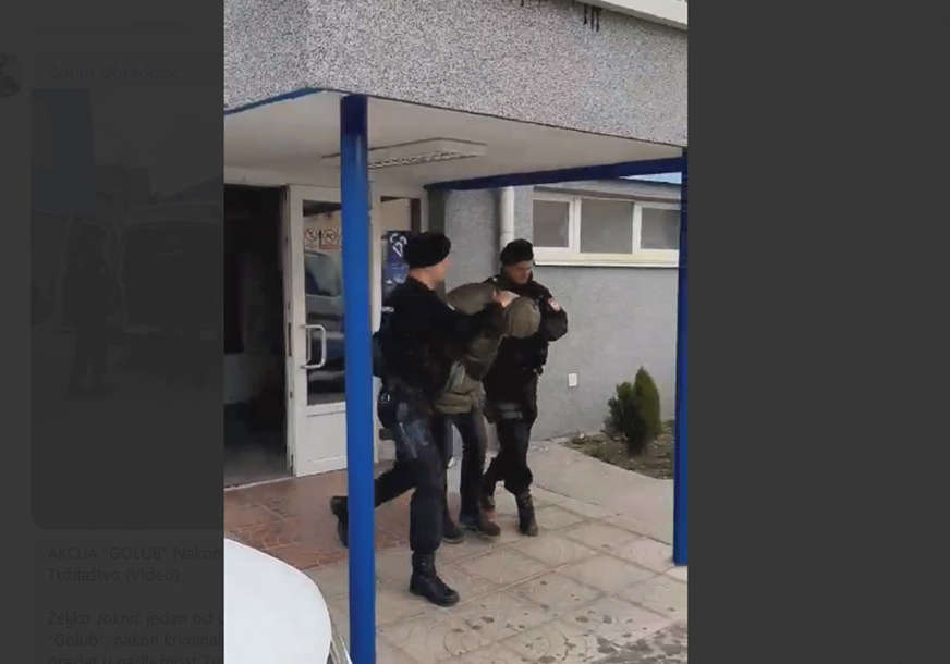 Drogu iz Crne Gore krijumčarili u BiH: Nakon saslušanja uhapšenog u akciji "Golub" sprovode u Tužilaštvo (VIDEO)