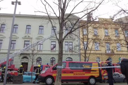 Brzom intervencijom izbjegnuta tragedija: Planula stambena zgrada u centru Zagreba (VIDEO)