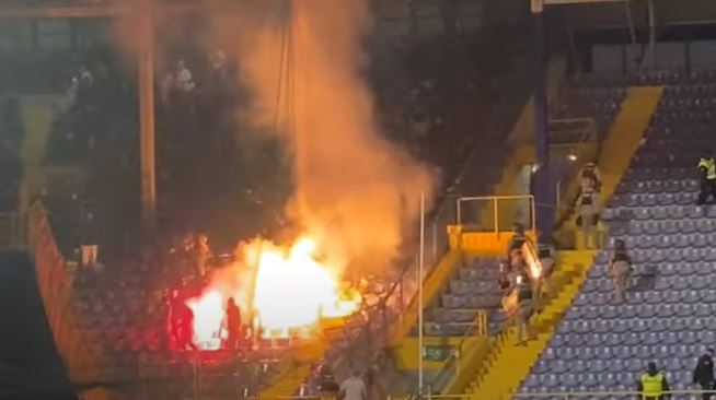 INCIDENT Policija spriječila obračun navijača Željezničara i Veleža na stadionu Grbavica (VIDEO)