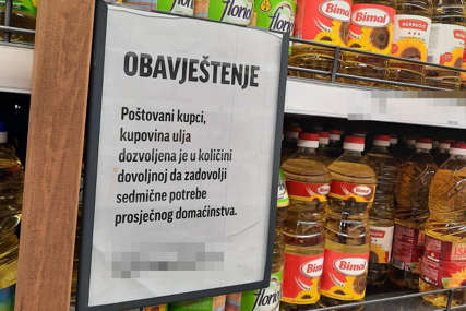 Posljedica panične kupovine hrane: Sve više marketa u Srpskoj OGRANIČAVA PRODAJU brašna i ulja
