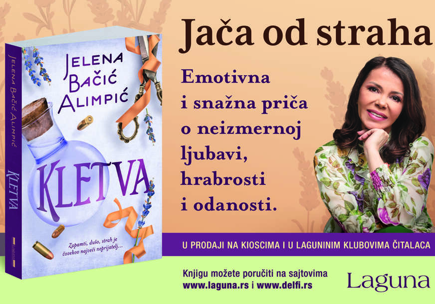 Novi roman Jelene Bačić Alimpić „Kletva“ u prodaji od 25. aprila