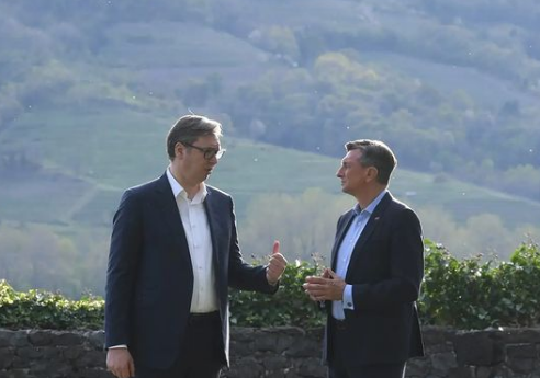 "Politike da ne dovode do incidenata" Vučić i Pahor saglasni da je odgovornost svih u regionu da se sačuva mir i stabilnost (FOTO)