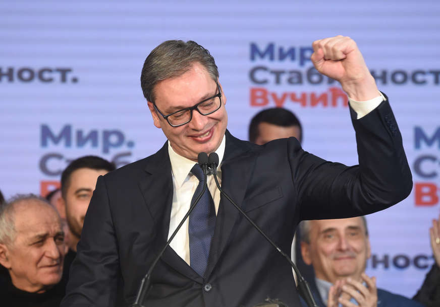 PRELIMINARNI REZULTATI IZBORA Vučić drugi predsjednički mandat osvojio sa više od 58 odsto glasova