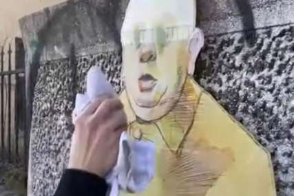 PRECRTAO OČI PISCU  Oskrnavljen mural Branka Ćopića i to nije prvi put (VIDEO)