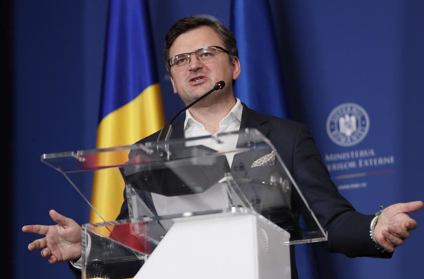 "Varvarski čin" Ukrajinski ministar spoljnih poslova o napadu Rusije na Kijev tokom posjete Gutereša