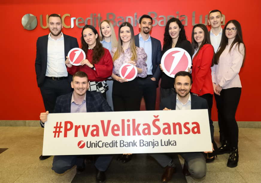 Otvorene prijave za program plaćene stručne prakse “Prva velika šansa” u UniCredit Bank Banjaluka za studente završnih godina  (VIDEO)