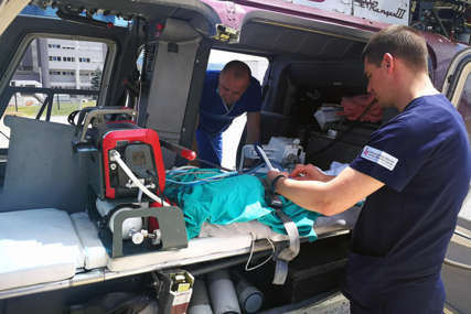 Beba teško povrijeđena u udesu: Helikopterom hitno iz Banjaluke prevezena u Beograd (FOTO)