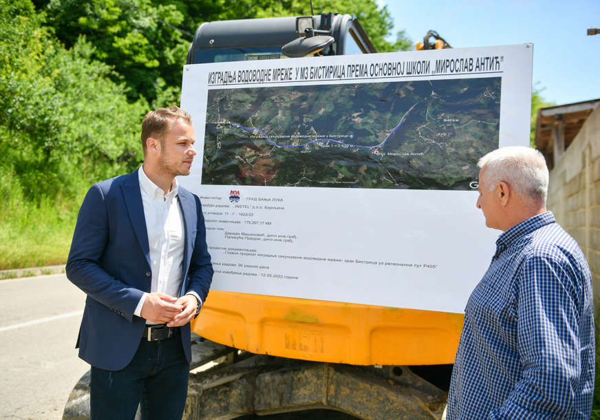 Nakon 14 godina će dobiti vodu: Vodovodna mreža za OŠ „Miroslav Antić“ i 40 domaćinstava Bistrice