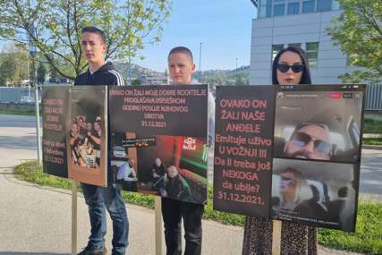 Porodica Hršum protestuje ispred suda "Vjerujemo u pravičan ishod sudskog postupka" (FOTO)