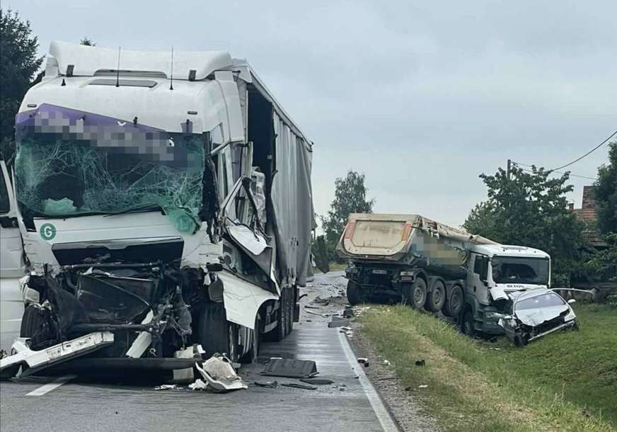 Završen uviđaj: Nakon sudara dva kamiona i dva automobila u Modriči normalizovan saobraćaj