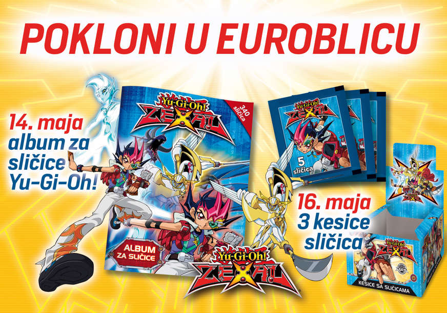 STVARNO BESPLATNO "EuroBlic" daruje album i sličice Yu-Gi-Oh!