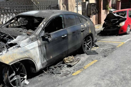 Ona je vlasnik auta koji je eksplodirao: Od "mercedesa" ostalo zgarište, čeka se IZVJEŠTAJ POLICIJE (FOTO)