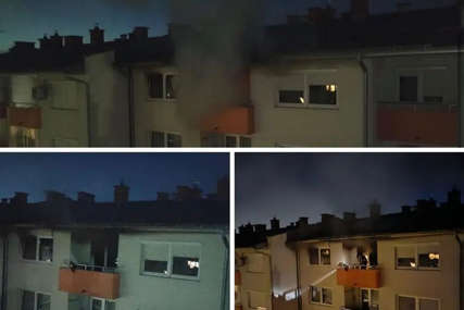 Buktinja u Istočnom Sarajevu: Gorio stan u Spasovdanskoj ulici, nije bilo povrijeđenih (FOTO)